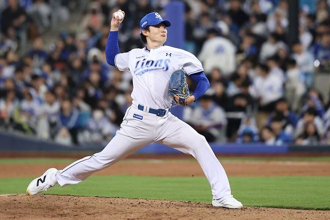 ▲ 4월로 예정됐던 상무 입대를 연기하는 결정을 내린 삼성 육선엽 ⓒ삼성라이온즈