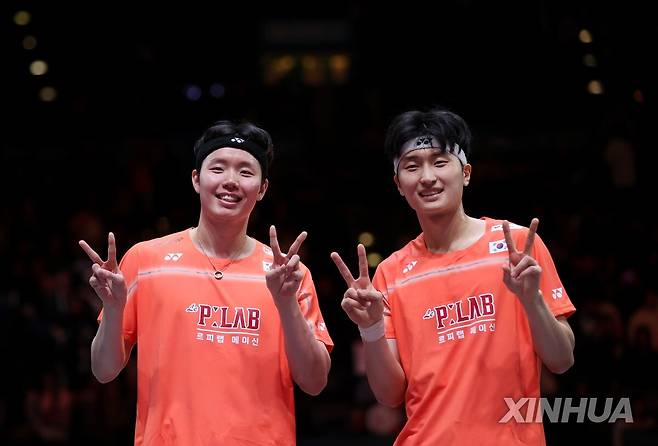 배드민턴 '황금콤비' 서승재-김원호(좌측부터) [신화통신=연합뉴스]