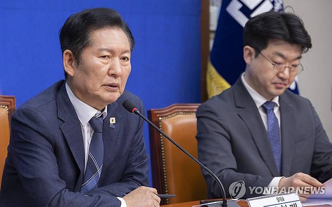 민주당 정청래 대표 [연합뉴스 자료사진]