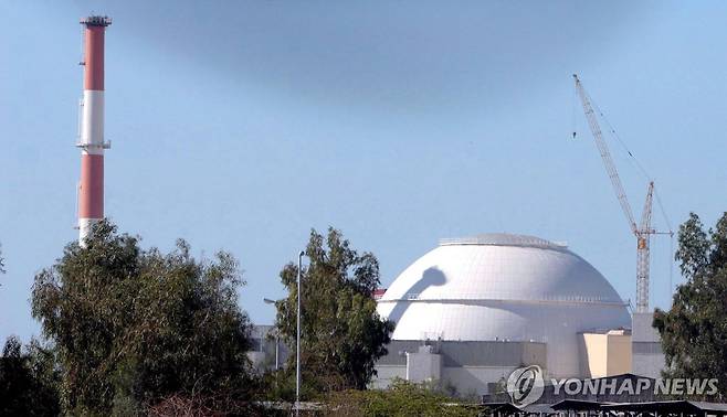 이란 남부 부셰르 원전 [EPA 연합뉴스 자료사진. 재판매 및 DB 금지]
