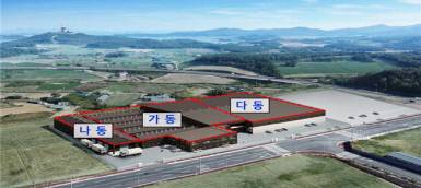 진도군 군내면 농공단지에 상반기 착공하게 될 성경식품 제2공장 조감도. <진도군 제공>