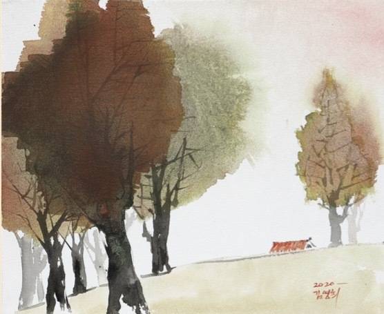 김영희 ‘가을 언덕 위에 머묾’ / 사진=작가 제공