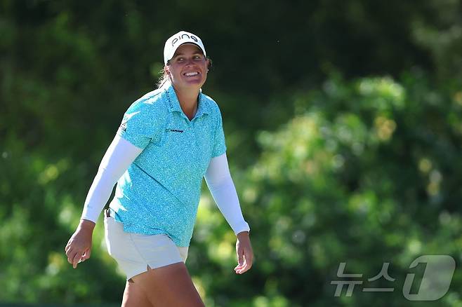 LPGA 통산 3승을 노리는 로렌 코플린(미국). ⓒ AFP=뉴스1