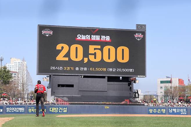 광주기아챔피언스필드는 3일 연속 만원관중을 기록했다. 사진제공=KIA 타이거즈