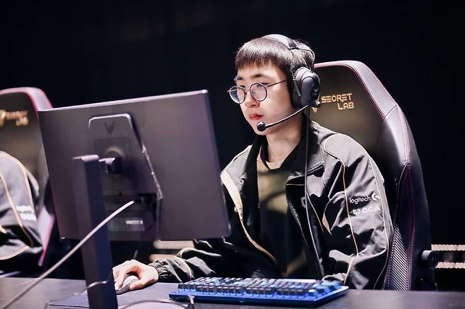 젠지 박재혁이 지난 3월 1일 홍콩 카이탁 아레나에서 열린 2026 LCK컵 결승에서 경기를 준비하고 있다. 사진제공=LCK