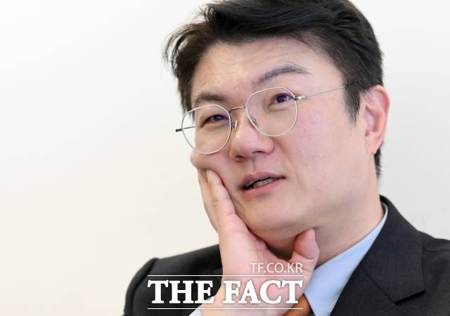 김정철 개혁신당 서울시장 후보는 유권자의 냉소적 반응이 "당연하다"고 말하며 "정치는 설득하는 과정"이라고 강조했다. /이새롬 기자