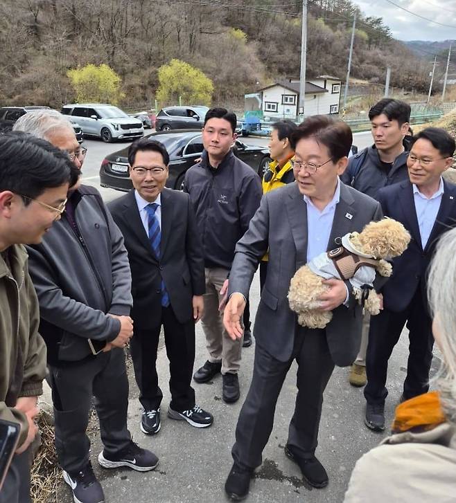 이재명 대통령이 4일 경북 안동에 찾았다./'이삼걸과 함께하는 안동' 페이스북 갈무리