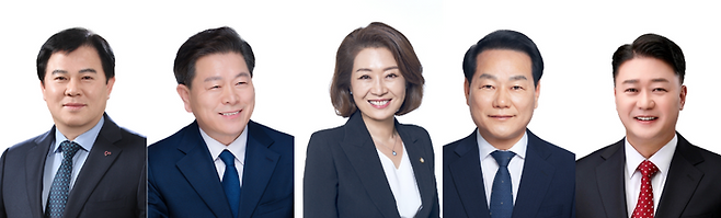 광명시장 예비후보(왼쪽부터)김영준·박승원·양이원영·안성환·김정호 ⓒ선관위 선거통계시스템 갈무리