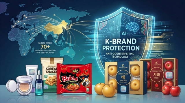해외에서 각광받는 K-브랜드 상품들, 이제는 국가의 보호를 받는다.(AI 활용 이미지) [조폐공사 제공]