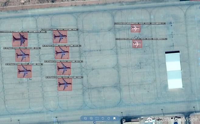 미자르비전이 자사를 소개하며 공개한 위성사진.