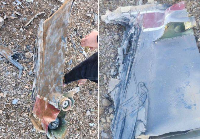 이란 국영 매체가 공개한 격추된 미군 전투기의 기체 파편. 로이터=연합뉴스