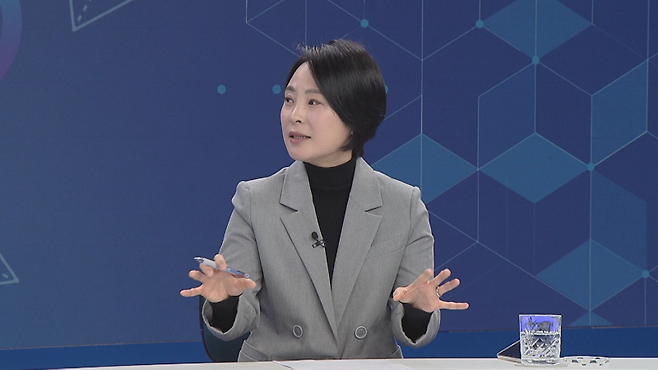 ▲3일 KBC '여의도 진검승부'에 출연한 손수조 국민의힘 미디어대변인