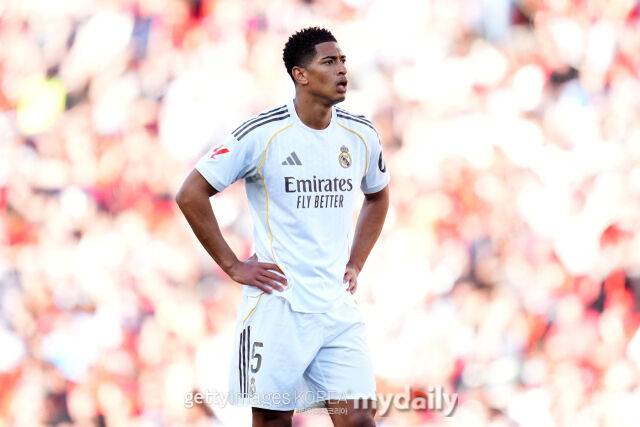 4일 마요르카와 경기에서 답답한 표정을 짓는 레알 마드리드 미드필더 주드 벨링엄. /게티이미지코리아