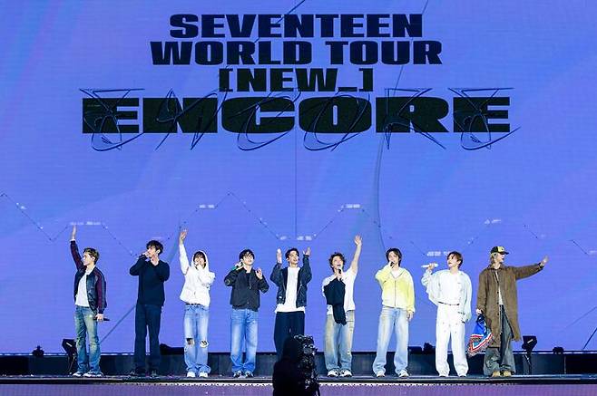 [서울=뉴시스] 세븐틴 '세븐틴 월드 투어 투어 [뉴_] 앙코르(SEVENTEEN WORLD TOUR [NEW_] ENCORE)' 현장. (사진 = 플레디스 엔터테인먼트 제공) 2026.04.05 photo@newsis.com *재판매 및 DB 금지