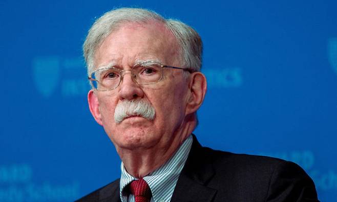 존 볼턴 전 미국 백악관 국가안보보좌관. 도널드 트럼프 대통령에 의해 중용됐으나 2019년 경질 이후 트럼프와 갈라선 상태다. 게티이미지