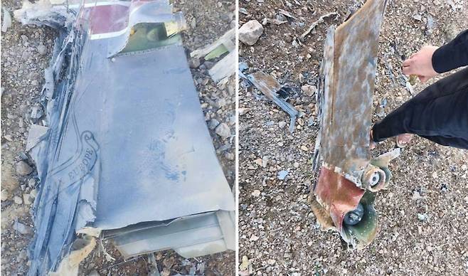 이란이 3일 격추한 미군 전투기의 잔해를 이란 매체들이 공개했다. 연합뉴스