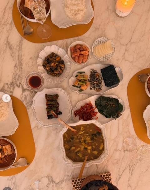 송혜교가 차린 생일 밥상