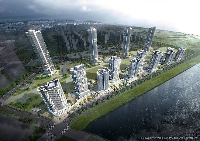 ▲ 인천 송도국제도시 '더샵 송도그란테르' 조감도. /사진제공=포스코이앤씨