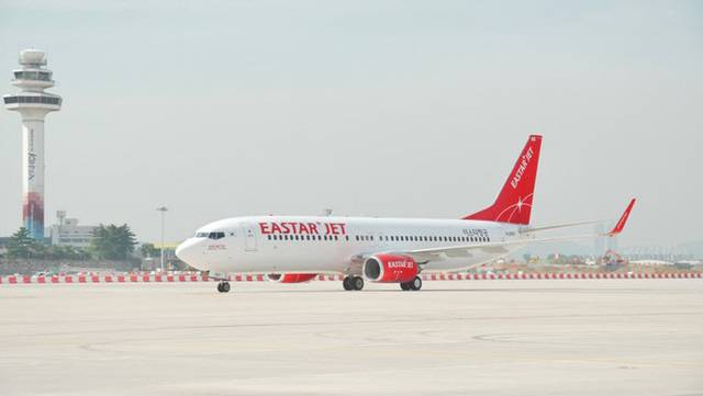 이스타항공 11호기가 김포국제공항에 도착하고 있다. 이스타항공 제공