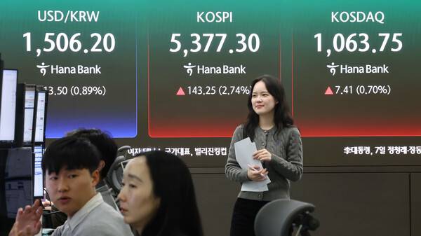 4월 3일 환율과 주가. 연합뉴스