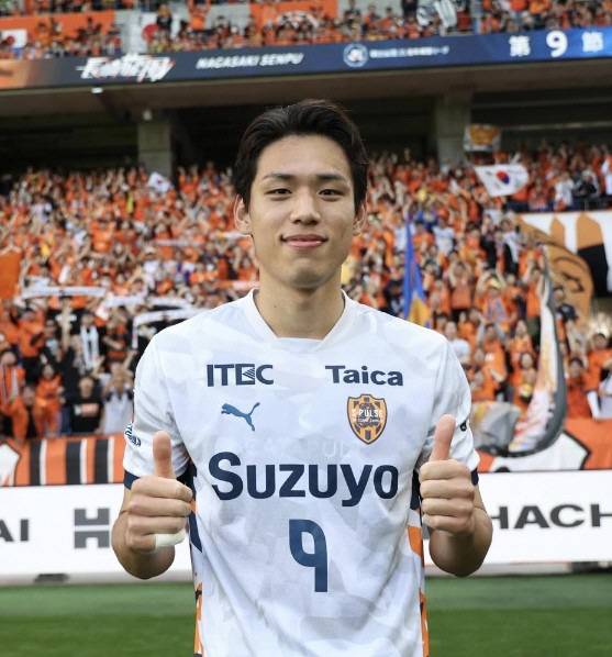 시미즈 공격수 오세훈    캡처=시미즈 구단 SNS