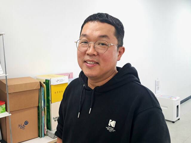 이알찬 장애인직업재활업체 청춘D 대표가 인터뷰를 하고 있다. 이선호기자