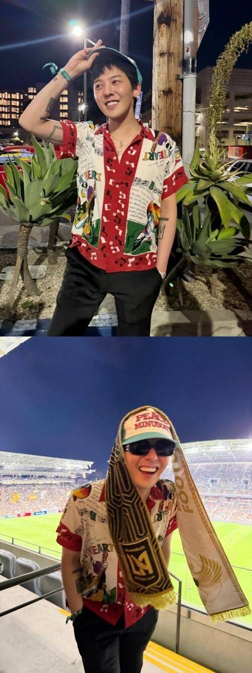 그룹 빅뱅 멤버 겸 가수 지드래곤이 LA에 방문한 근황을 전했다. / 지드래곤 부계정 소셜미디어