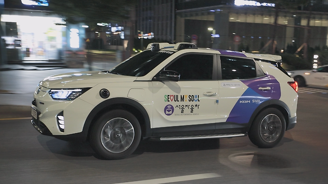코란도 자율주행 로보택시. 사진=KG 모빌리티 제공