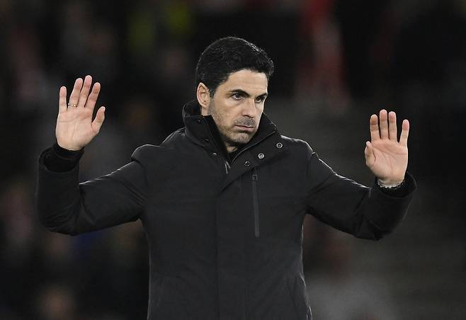 미켈 아르테타 감독. 로이터