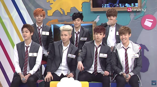 방탄소년단(BTS) 2014년 아리랑TV 출연 모습