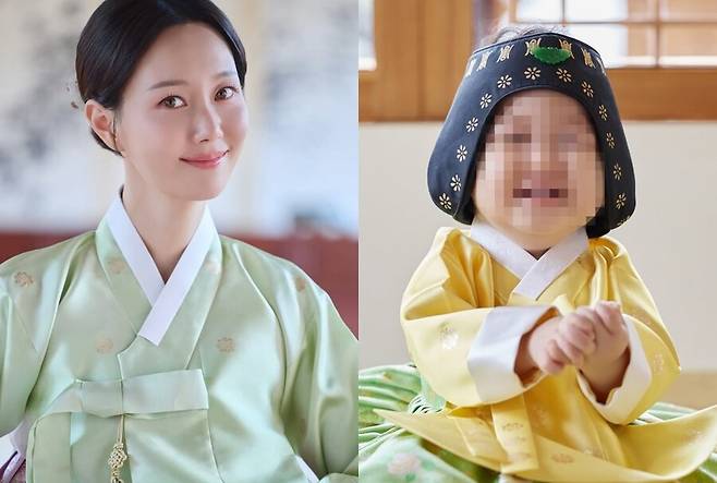 ▲ 이유영이 첫째 딸과 함께 찍은 한복 사진을 공개했다. 출처|이유영 인스타그램