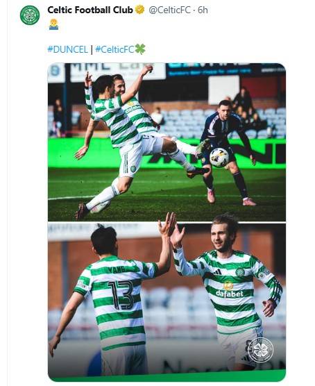 양호준의 득점 순간(위)과 득점 후 세리머니 하는 모습. [셀틱 구단 SNS. 재판매 및 DB 금지]