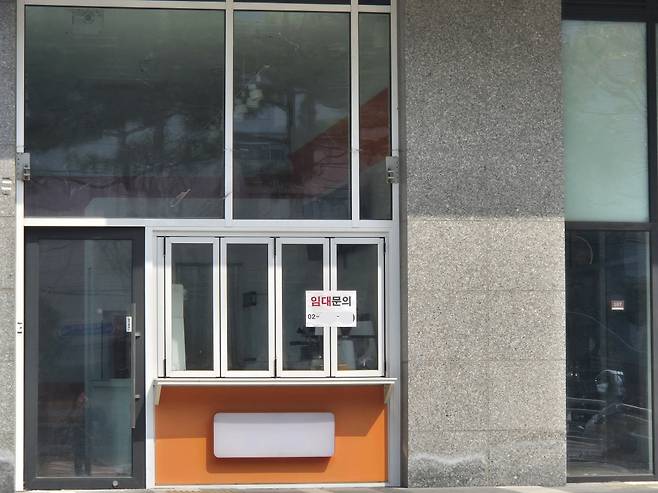 서울 금천구 가산동 가산디지털단지역 인근 한 지식산업센터 건물 공실(이난희 기자 @nancho0907)