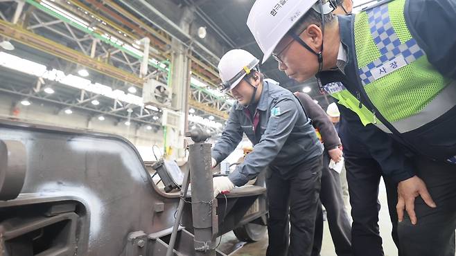 코레일 대전철도차량정비단 일반열차 정비 현장.(한국철도공사 제공)뉴스1ⓒ news1