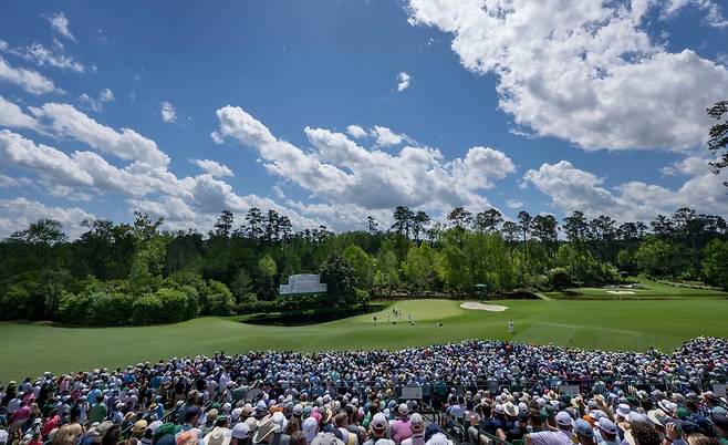 오거스타 내셔널에서 가장 어려운 코스로 꼽히는 11번홀 전경. (대회 조직위원회 제공)