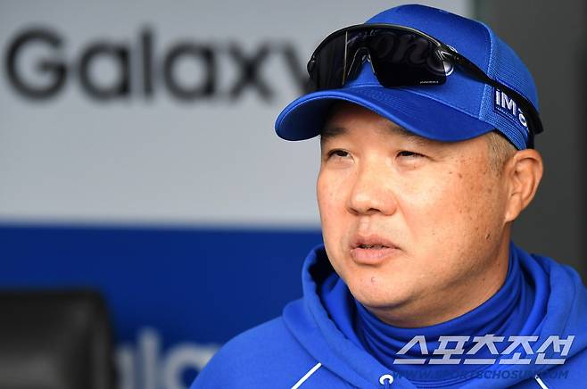 31일 대구 삼성라이온즈파크에서 열리는 삼성과 두산의 경기. 기자들 질문에 답하고 있는 삼성 박진만 감독. 대구=송정헌 기자songs@sportschosun.com/2026.03.31/