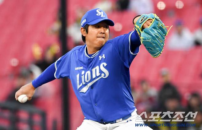 7일 광주 기아챔피언스필드에서 열린 KIA와 삼성의 경기. 삼성 양창섭이 역투하고 있다. 광주=박재만 기자 pjm@sportschosun.com/2026.04.07/