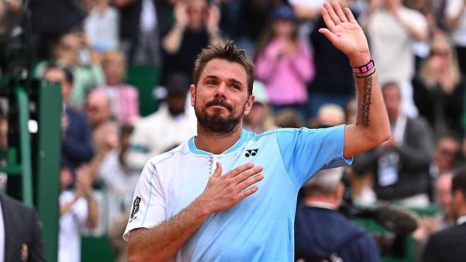 몬테카를로 마스터스와의 작별을 아쉬워하고 있는 스탄 바브링카. ATP 투어