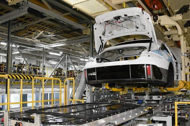 현대차 전기차 조립 공정