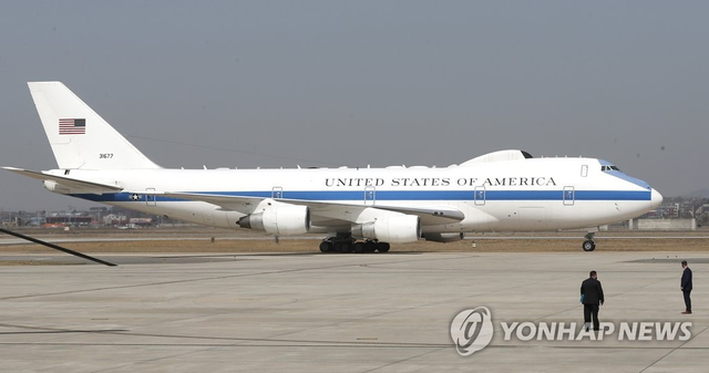 E-4B 나이트워치 공중지휘통제기 [연합뉴스]