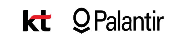 KT, 팔란티어 로고 [사진=각 사]