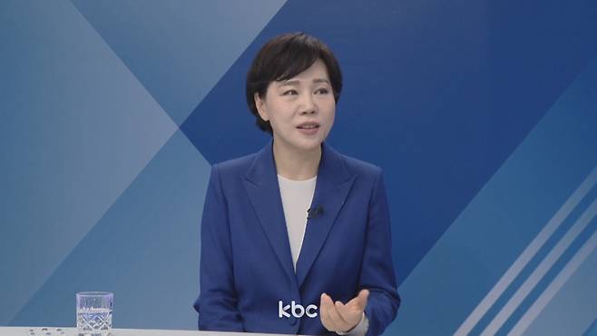 ▲ 7일 KBC '여의도초대석'에 출연한 전현희 더불어민주당 의원&nbsp;
