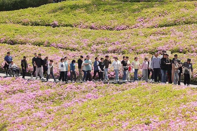 장애인 철쭉길 걷기