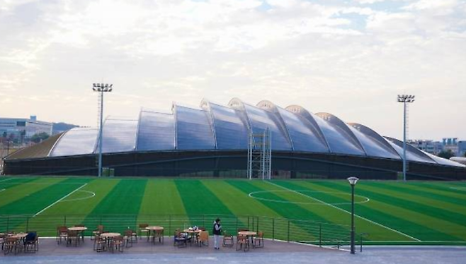 천안 코리아풋볼파크-실내훈련장 전경. 서울신문DB