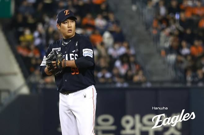 ▲ 올해 셋업맨으로 기대를 모았던 박상원은 시즌 첫 출발이 깔끔하지는 않다 ⓒ한화이글스