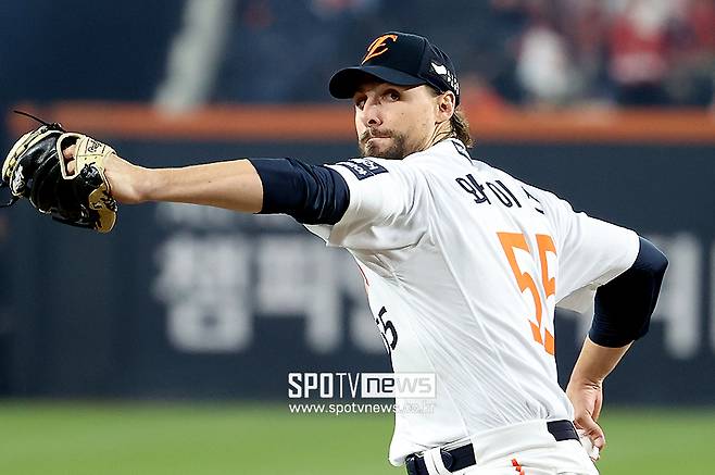 ▲한화 이글스 시절 라이언 와이스 ⓒ곽혜미 기자