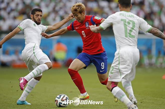 지난 2014 FIFA 브라질 월드컵 알제리전 당시 손흥민. /AFPBBNews=뉴스1