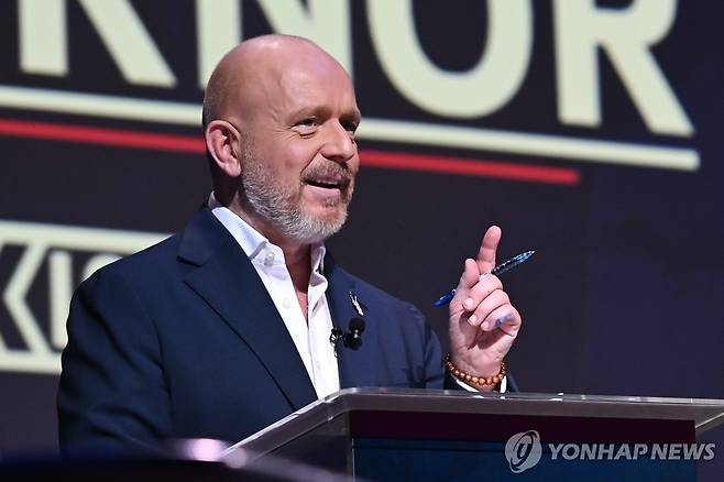 스티브 힐튼 캘리포니아 주지사 후보 [AP=연합뉴스. 재판매 및 DB 금지]