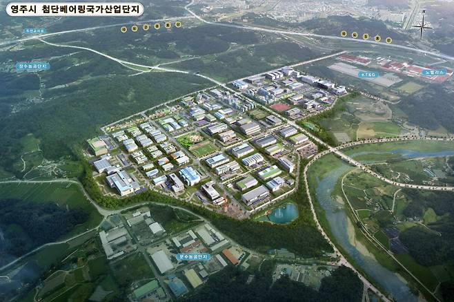 영주 첨단베어링 국가산업단지 조성 조감도./경북매일신문 DB