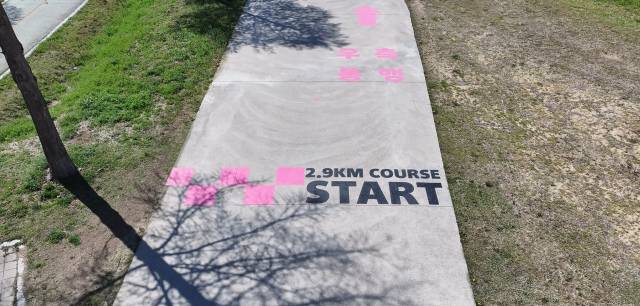 양산시가 지난 주말 시민들에게 개방한 황산공원 내 이색 러닝 코스. 양산시 제공